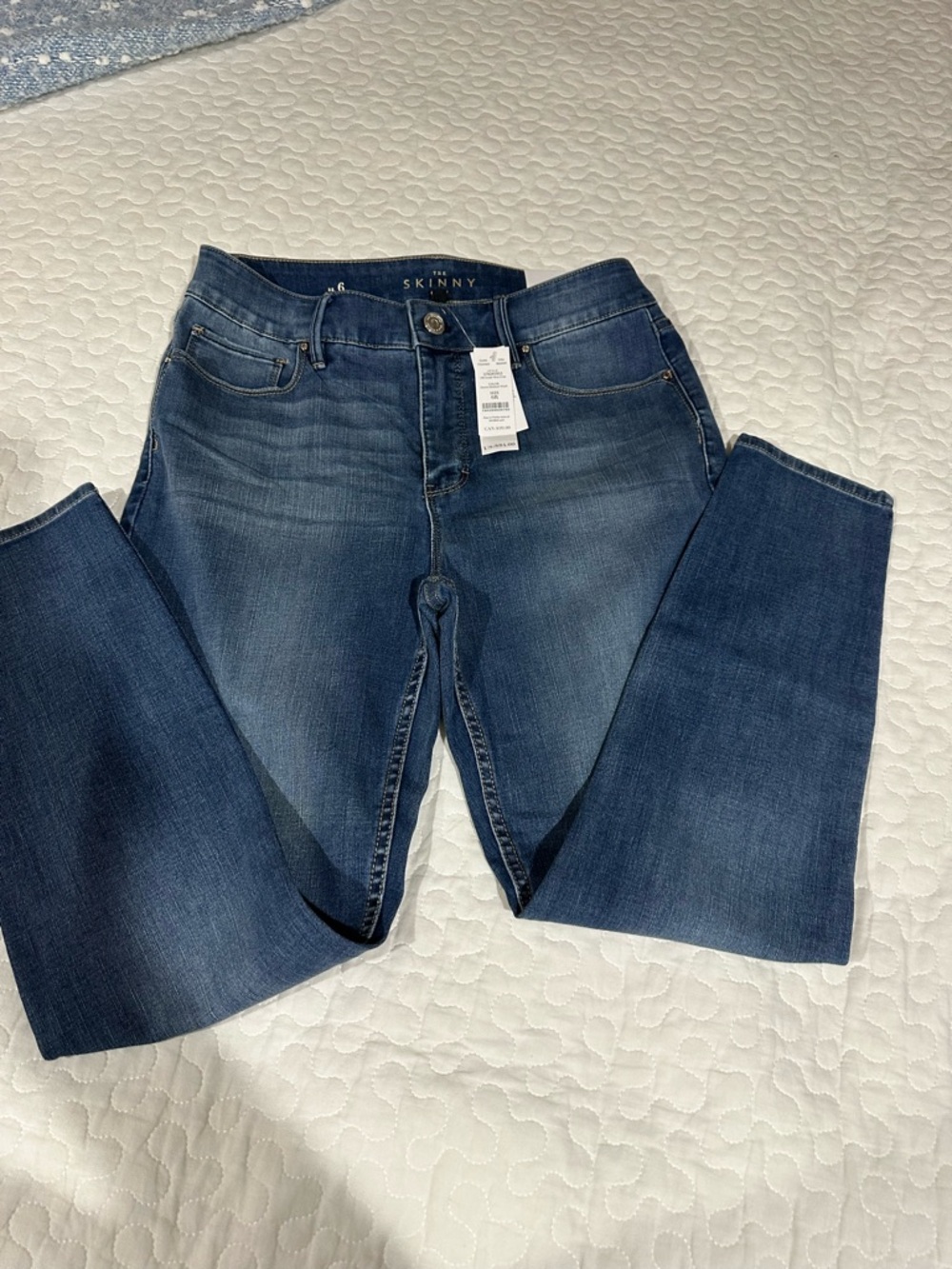 WHBM Crop skinny jeans sz6